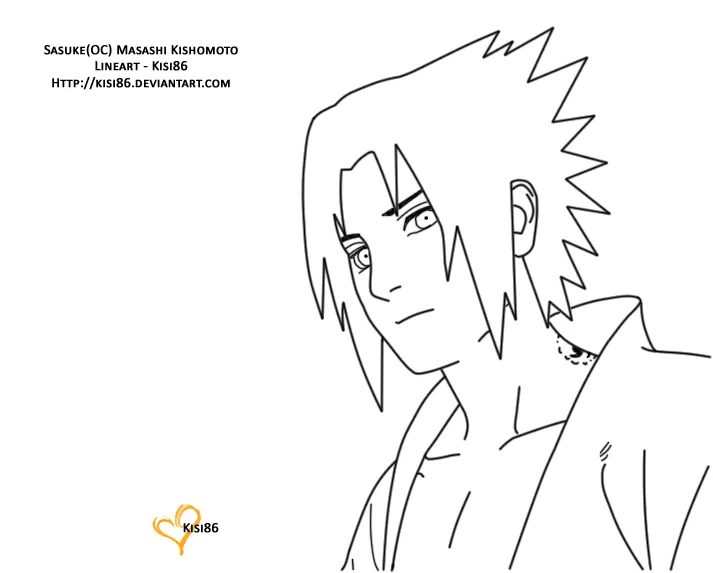 Dibujos para colorear de Sasuke - Imagui