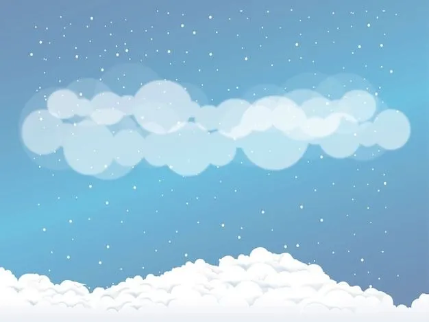 navidad rodea nieve nubes vector | Descargar Vectores gratis
