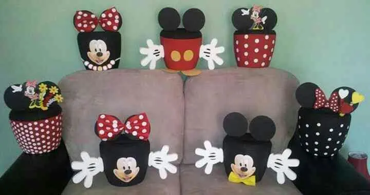 Nice para cumple años hieleras | Minnie y Mickey | Pinterest