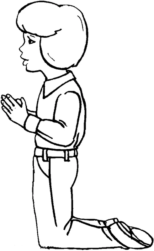 Dibujo niño orando - Imagui