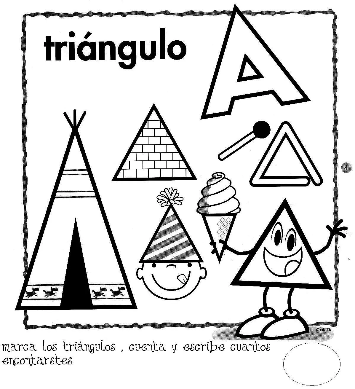 Objetos que tengan forma de triángulo para colorear - Imagui
