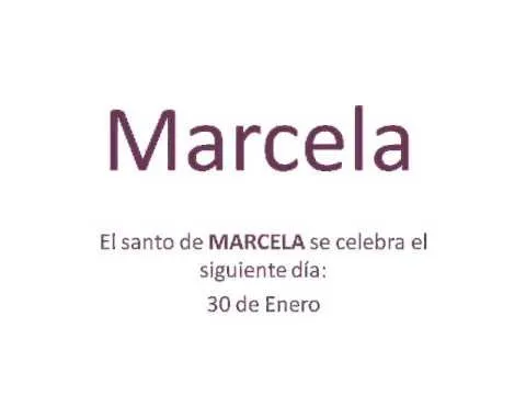 Origen y significado del nombre Marcela - YouTube