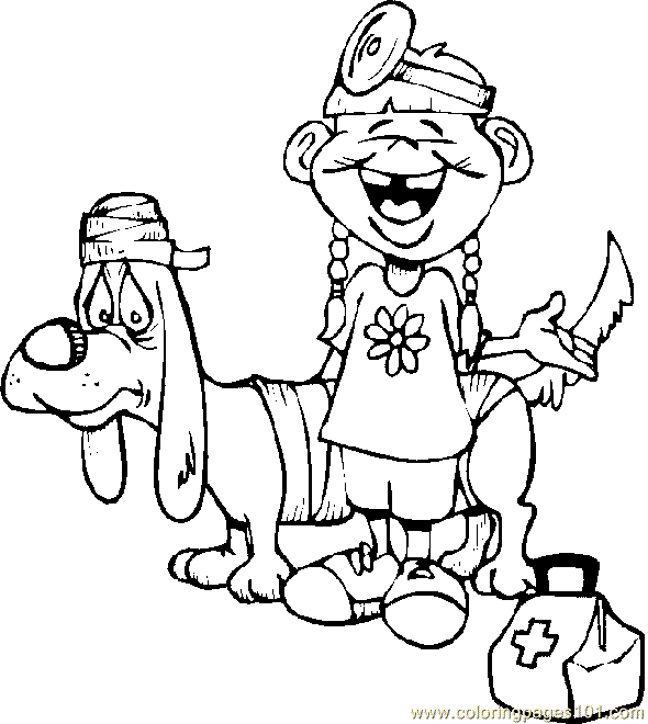 ospital Colouring Pages (page 3)