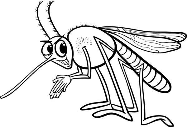 Página para colorear insectos mosquito — Vector stock © izakowski ...