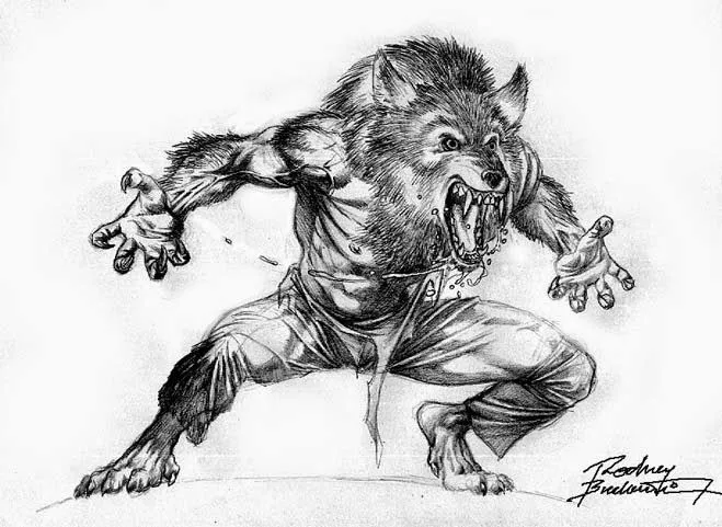 Panteón de Juda: Dibujos de hombre lobo