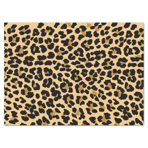 Papel seda elegante del estampado leopardo papel de seda grande ...
