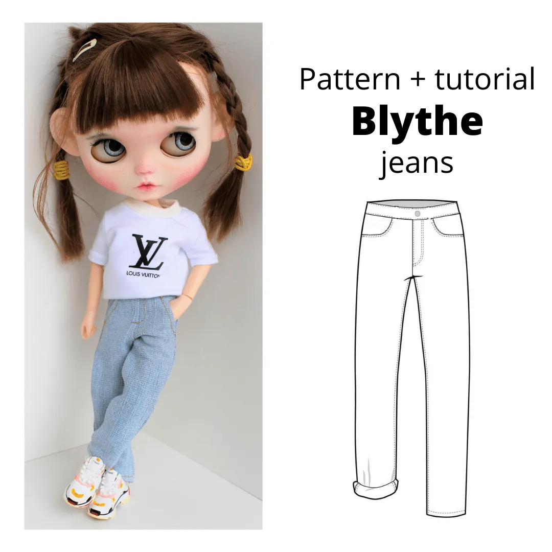 Patrón Blythe Jeans y Video Tutorial PDF .