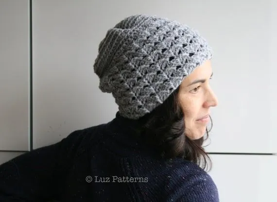 Tutorial gorro crochet mujer - Imagui