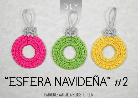 Patrón Gratis: Esfera Navideña a Crochet #2 | PATRONES VALHALLA ...