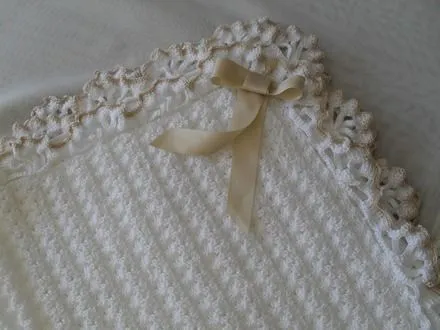 Patrones de mantillas al crochet para bebé - Imagui SOLO FOTO ...