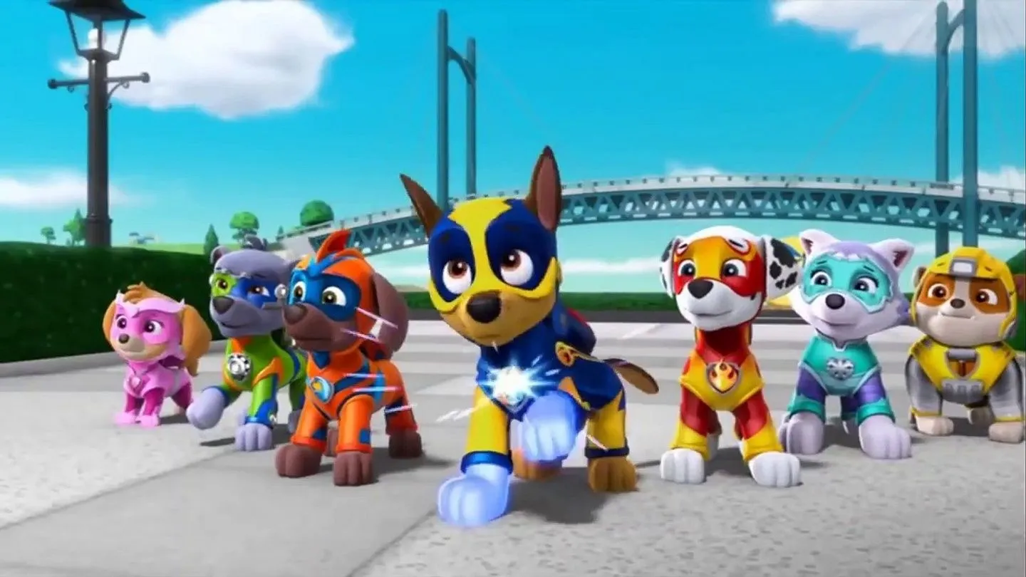 Paw Patrol: Mighty Pups: Cartoon canines in fascistic mission