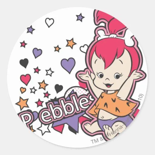 PEBBLES™ Purple Heart Pegatina Redonda | Zazzle