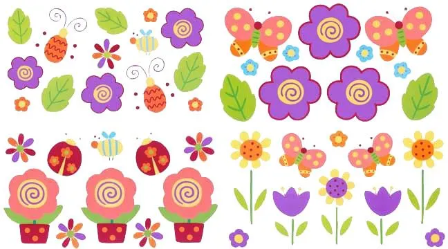 pegatinas de flores para imprimir-Imagenes y dibujos para imprimir