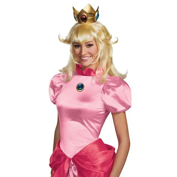 Peluca Princesa Peach para mujer Super Mario Bros | FunideliaES ...