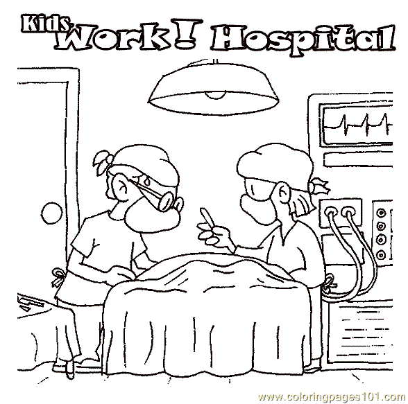 Pics For > Hospital Coloring