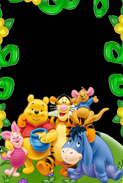 PICTURE TEMPLATES FOR EDITING: Winnie the Pooh and Friends Kids ...