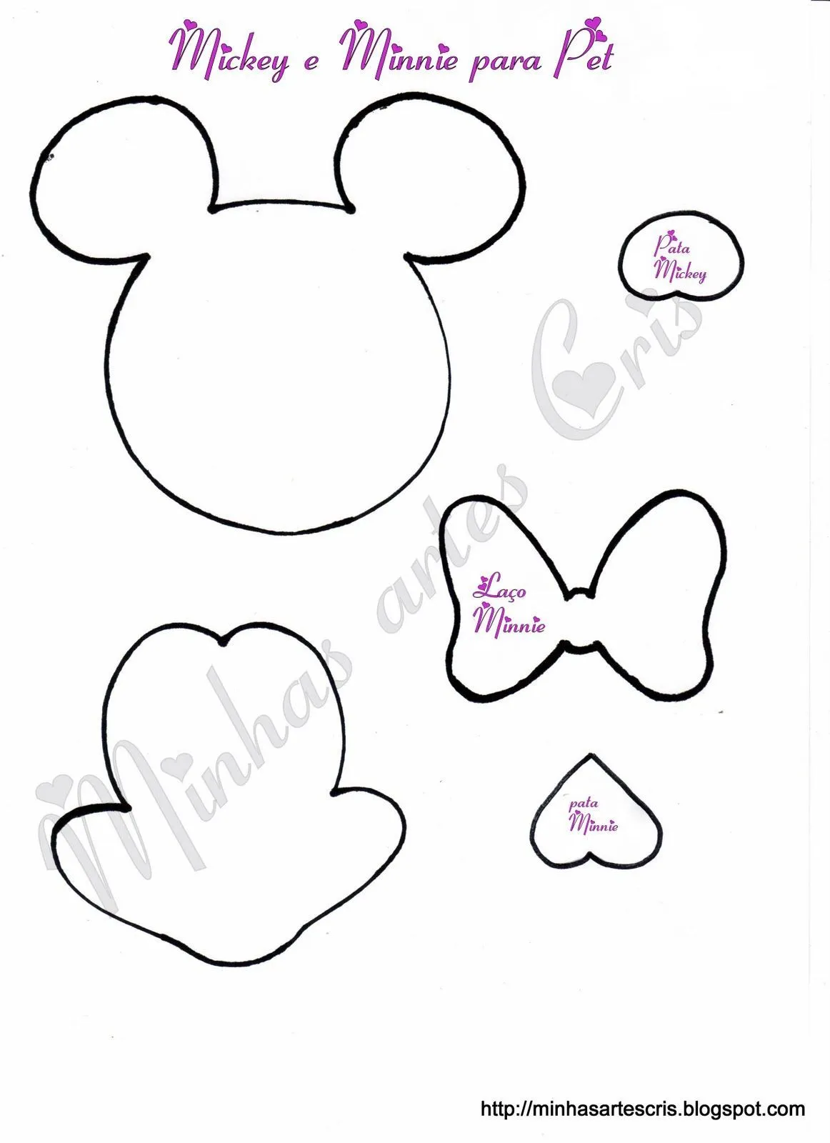 Pin 814272 Molde Cara Minnie Para Pintar Wallpapers Real Madrid On ... | Mickey  mouse silhouette, Disney quilt, Memory bears pattern