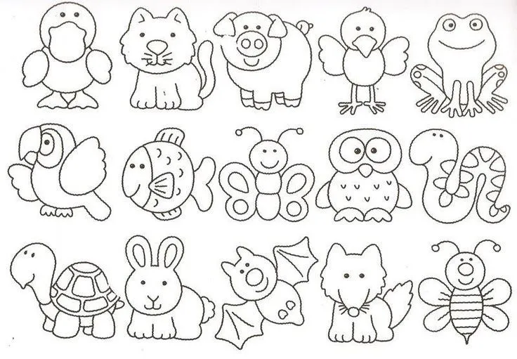 dibujos infantiles | patrones | Pinterest | Animal Templates ...