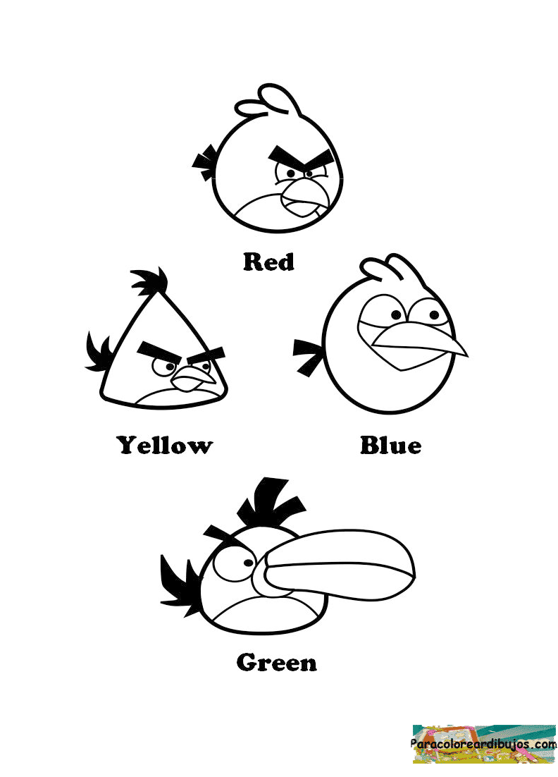 Angry Birds Para Colorear E Imprimir Dibujos Colorear Angry Birds 4