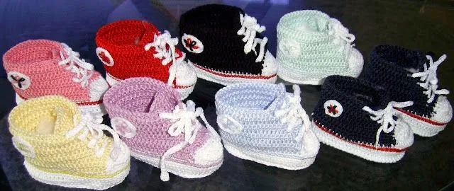 Pin Zapatos Tejidos Bebe Crochet Detalles Dpa Genuardis Portal on ...
