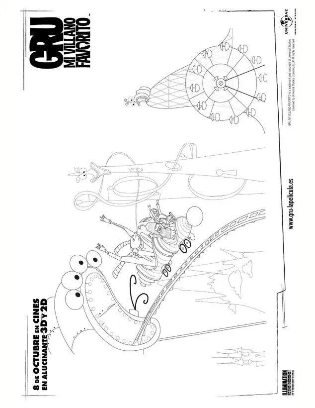 para pintar online - Dibujos para colorear GRU MI VILLANO FAVORITO