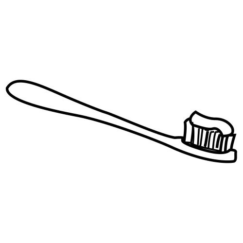 Cepillo y pasta dental para colorear - Imagui