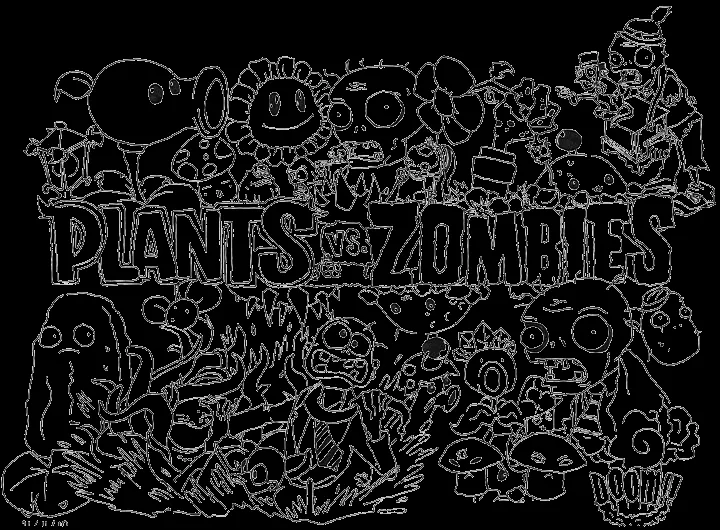 Imagenes para colorear de plantas contra zombies - Imagui | plants ...