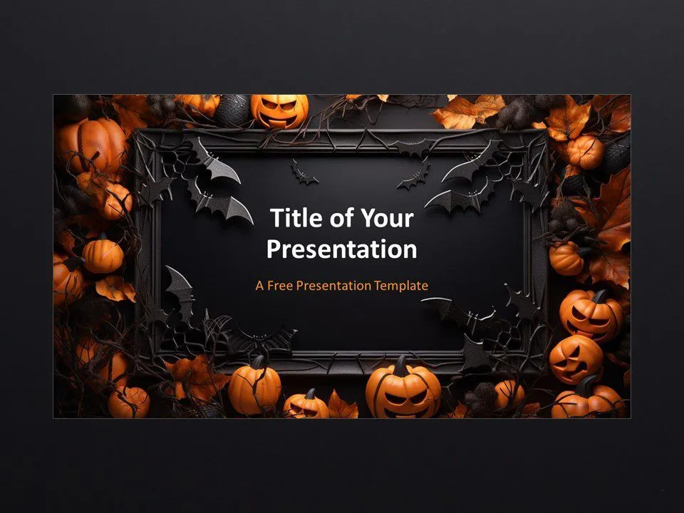 Plantilla Marco de Halloween Para PowerPoint Y Google Slides