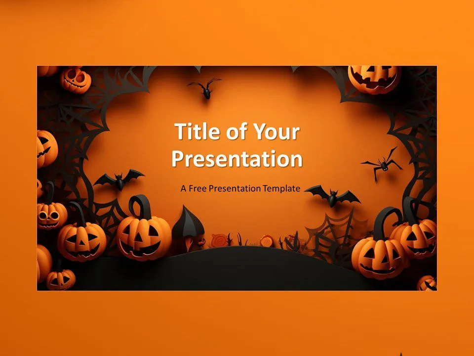 Plantilla Noche Espeluznante de Halloween Para PowerPoint Y Google Slides