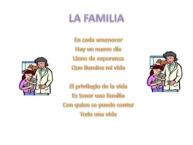Poema sobre la familia corto - Imagui