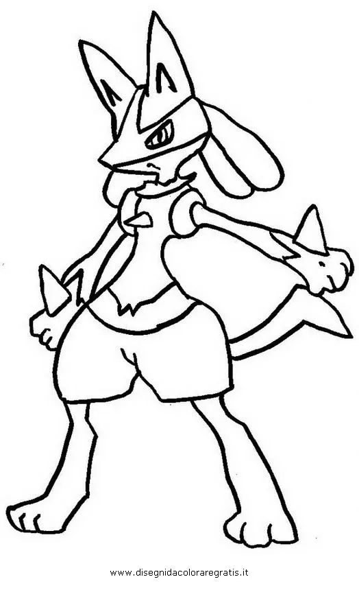 pokemon lucario colojeep Colouring Pages (page 2)
