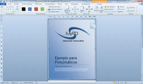 Portada en Word 2010 | Informática para principiantes