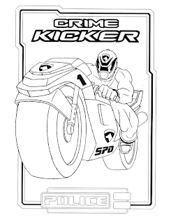 de los Power Rangers para colorear: Crime Kicker para colorear de los ...