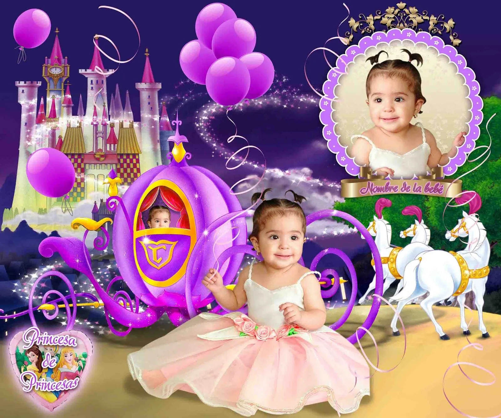 Princesa de princesas - Plantillas para photoshop 2016