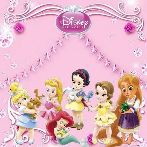 4 princesas Disney bebés - Imagui