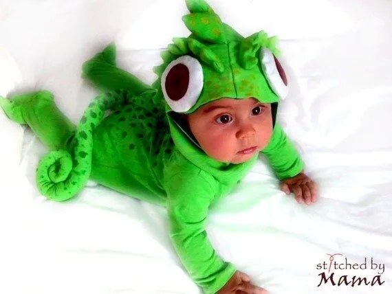 Rapunzel's Chameleon Pascal inspired baby by StitchedByMama