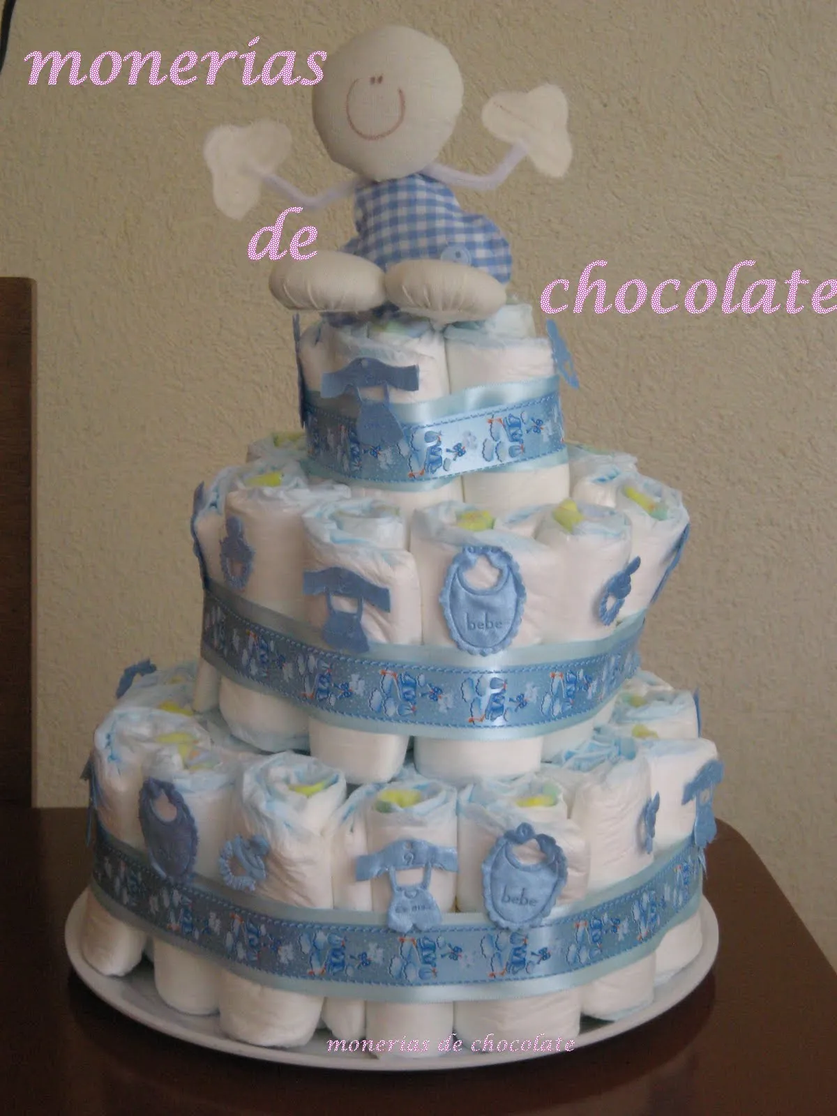 Pastel de pañales de baby shower para niño - Imagui Pastel de pañales de baby shower para niño - Imagui
