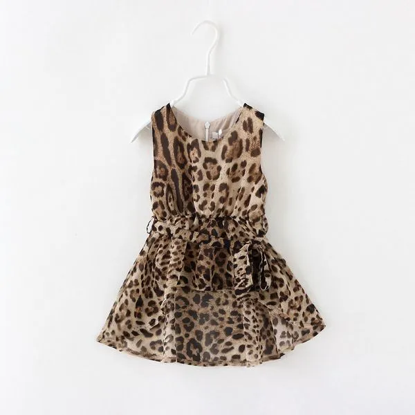 Ropa para niños niñas vestidos con los marcos Leopard Print ...