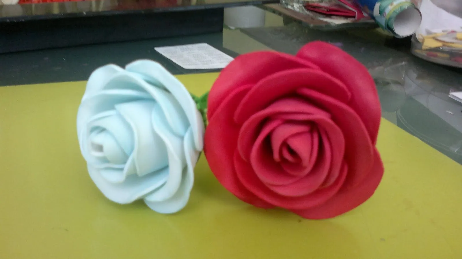 Rosas Goma Eva Moldes Imagui