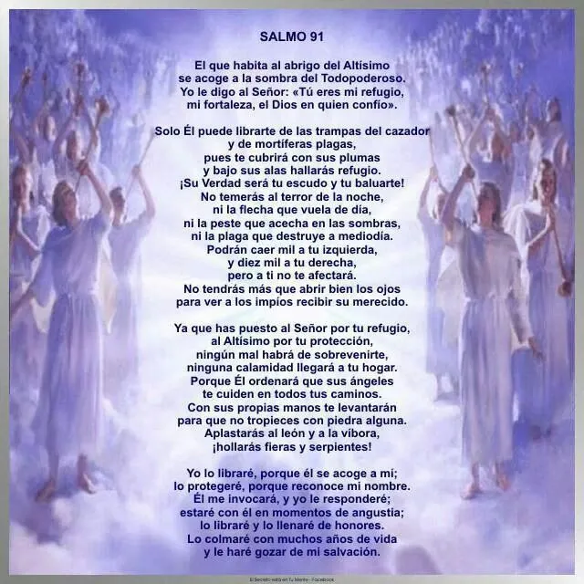 Salmo 91 catolico en español - Imagui