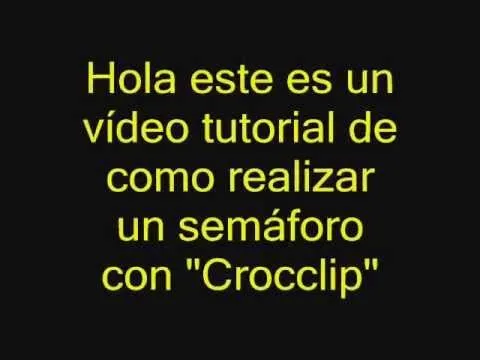 Como realizar un semáforo con Crocclip - YouTube