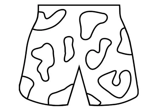 Shorts para colorear - Imagui
