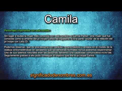 Significado de Camila - YouTube