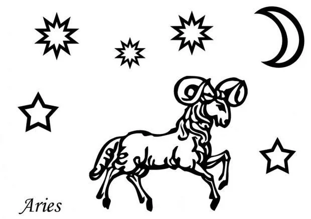 Signos del Zodiaco para colorear, Virgo para imprimir