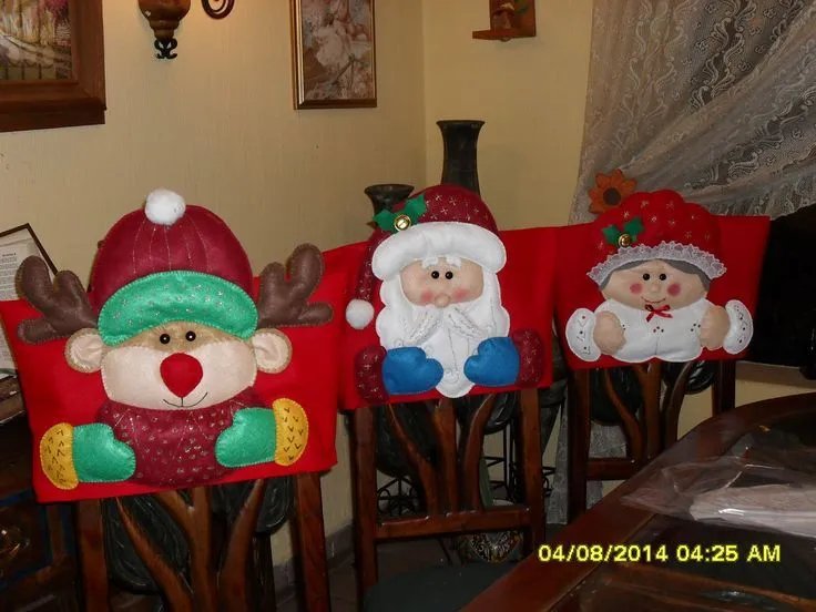 SILLAS DECORADAS on Pinterest | Chair Covers, Christmas Chair and ...