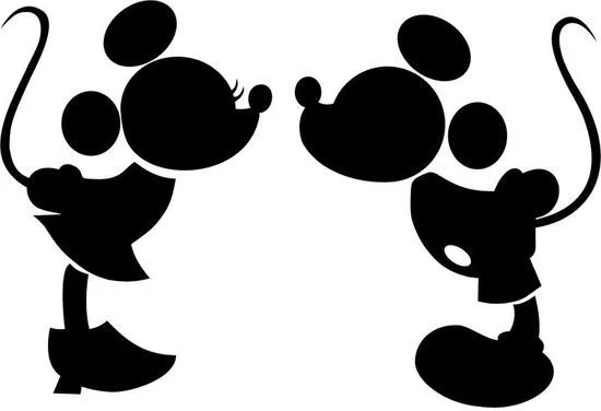 Minnie Mouse silueta vector - Imagui