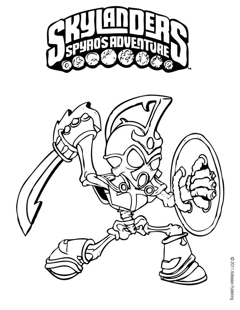 Skylanders SPYRO'S ADVENTURE coloring pages - SPYRO