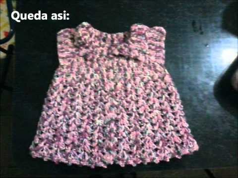Tapadito para niña tejido a crochet (talle 12 meses). - YouTube