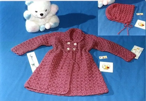 Abrigo a crochet para niñas - Imagui