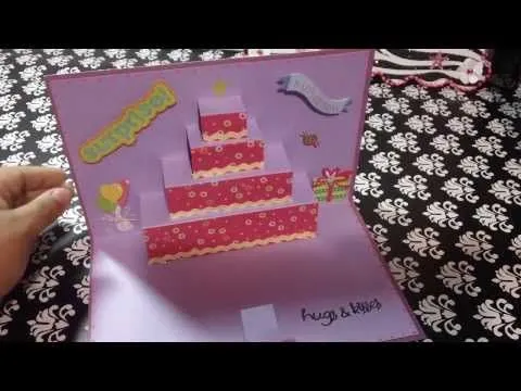 Tarjeta de Cumpleaños Pastel POP UP ORIGINAL - YouTube